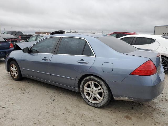 1HGCM56867A082141 - 2007 HONDA ACCORD EX BLUE photo 2