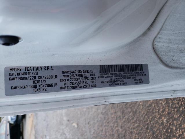 ZFBHRFBB9M6T25052 - 2021 RAM PROMASTER SLT Білий фото 13