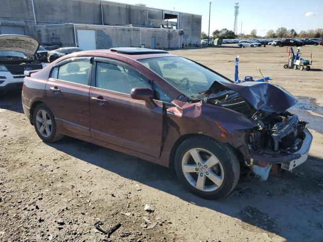 1HGFA16877L038507 - 2007 HONDA CIVIC EX BURGUNDY photo 4