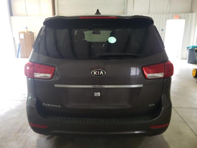 KNDMC5C18G6159267 - 2016 KIA SEDONA EX BROWN photo 6