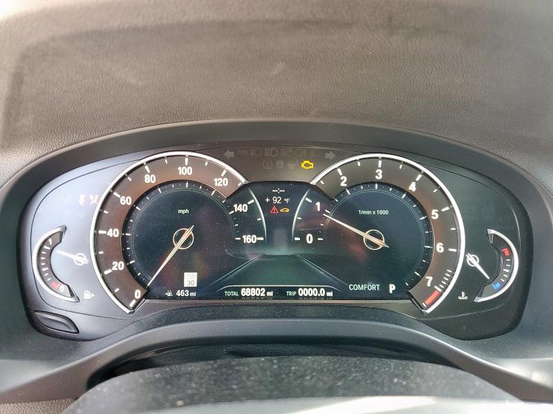 5UXTR7C51KLF25428 - 2019 BMW X3 SDRIVE30I WHITE photo 9