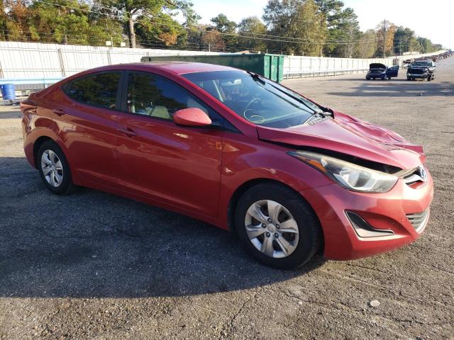 KMHDH4AE1GU478535 - 2016 HYUNDAI ELANTRA SE RED photo 4