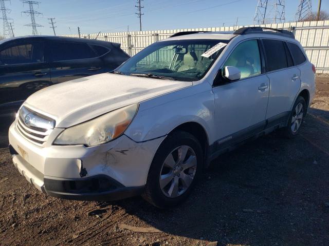 4S4BRCLC4B3418130 - 2011 SUBARU OUTBACK 2.5I LIMITED WHITE photo 1