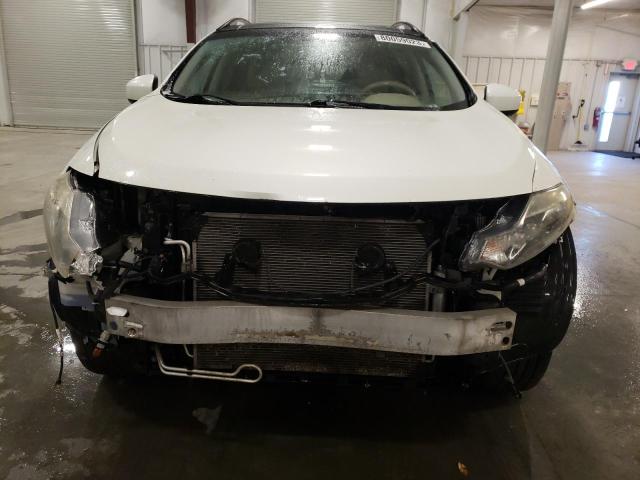 JN8AZ18W99W122539 - 2009 NISSAN MURANO S WHITE photo 5