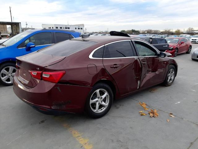 1G1ZB5ST4GF235524 - 2016 CHEVROLET MALIBU LS MAROON photo 3