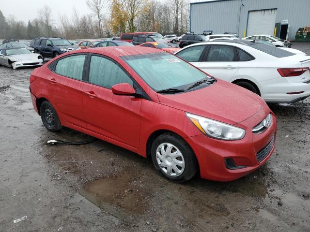 KMHCT4AE2HU300760 - 2017 HYUNDAI ACCENT SE RED photo 4