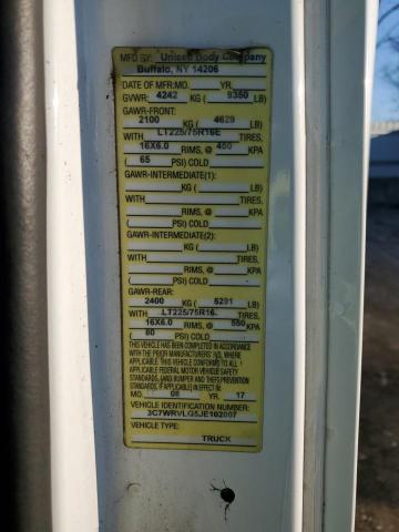 3C7WRVLG5JE102007 - 2018 RAM PROMASTER 3500 STANDARD Սպիտակ լուսանկար 13