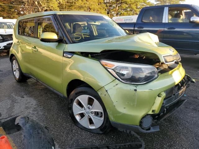 KNDJN2A25F7800276 - 2015 KIA SOUL GREEN photo 4