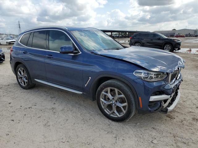 5UXTY3C05LLU72294 - 2020 BMW X3 SDRIVE30I BLUE photo 4