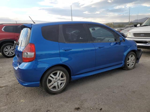 JHMGD38697S018037 - 2007 HONDA FIT S BLUE photo 3