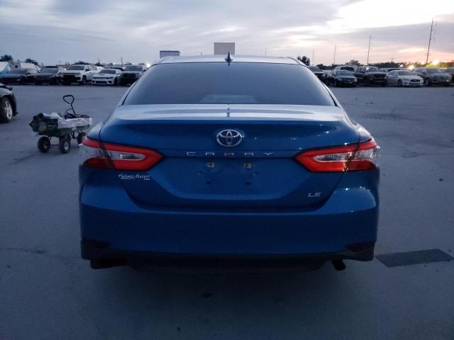 4T1B11HK2KU246704 - 2019 TOYOTA CAMRY L BLUE photo 6