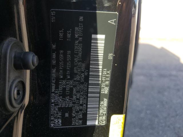 5TDDK3DC2FS126562 - 2015 TOYOTA SIENNA XLE 黑色 照片 13