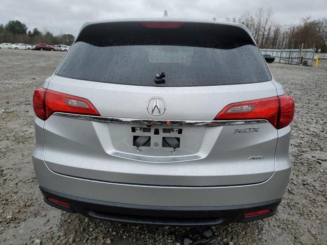 5J8TB4H3XFL026322 - 2015 ACURA RDX SILVER photo 6