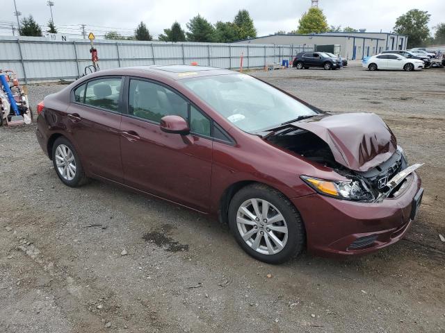 19XFB2F82CE362128 - 2012 HONDA CIVIC EX BURGUNDY photo 4