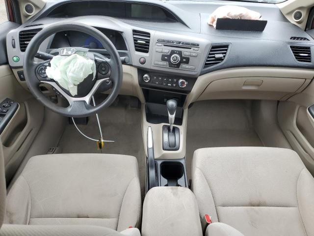 19XFB2F82CE362128 - 2012 HONDA CIVIC EX BURGUNDY photo 8