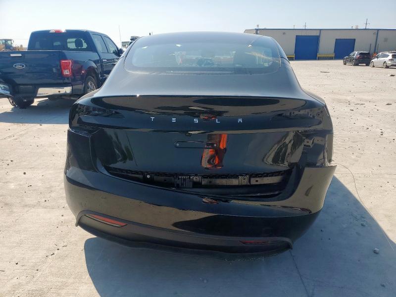 5YJ3E1EA4SF031276 - 2025 TESLA MODEL 3 BLACK photo 6