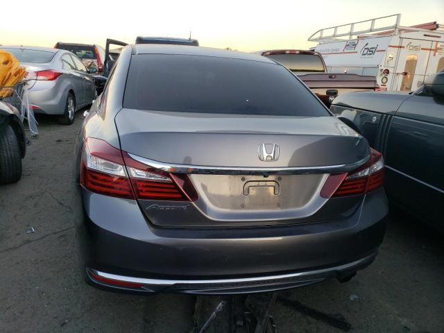 1HGCR2F33HA163264 - 2017 HONDA ACCORD LX GRAY photo 6