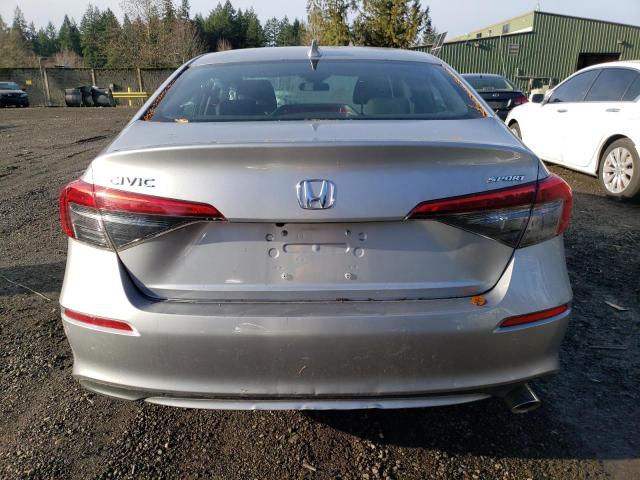 2HGFE2F53NH596154 - 2022 HONDA CIVIC SPORT 银色 照片 6