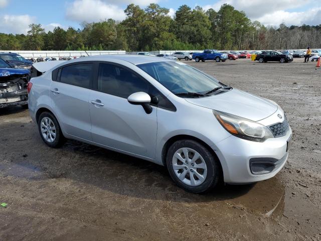 KNADM4A37D6283907 - 2013 KIA RIO LX SILVER photo 4