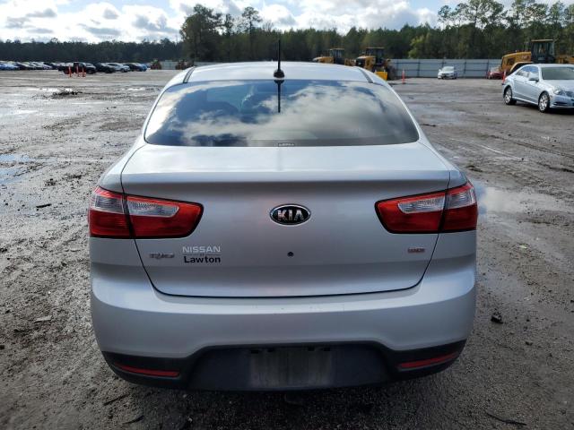 KNADM4A37D6283907 - 2013 KIA RIO LX SILVER photo 6