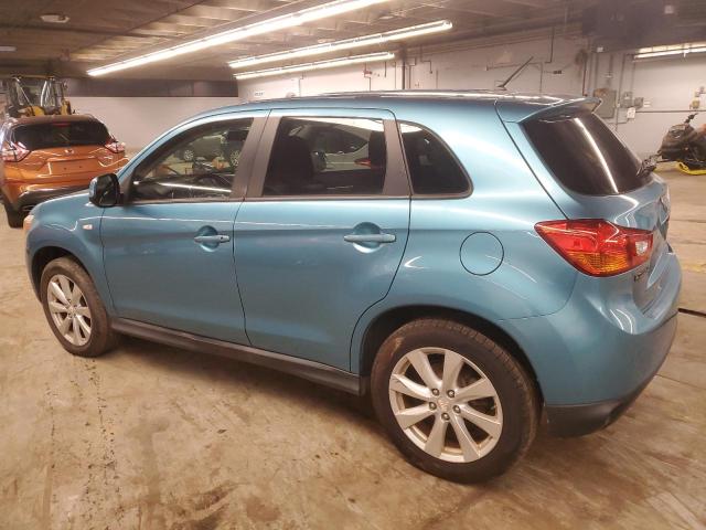 4A4AP3AU3DE017363 - 2013 MITSUBISHI OUTLANDER ES BLUE photo 2