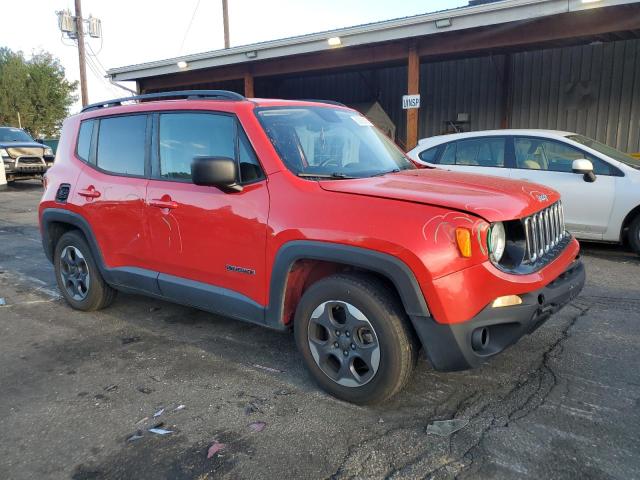 ZACCJAAB5HPF74227 - 2017 JEEP RENEGADE SPORT RED photo 4