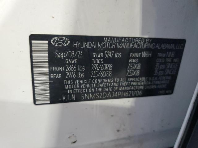 5NMS2DAJ4PH621706 - 2023 HYUNDAI SANTA FE SEL Weiß Foto 14