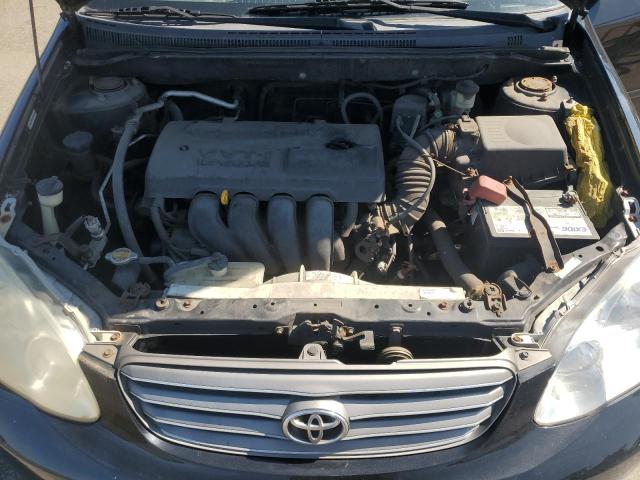 JTDBR32E842041446 - 2004 TOYOTA COROLLA CE BLACK photo 11