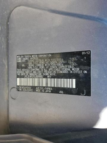 JTLZE4FE7CJ009882 - 2012 TOYOTA SCION XB BLUE photo 12