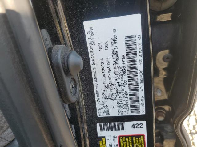 3TMCZ5AN9JM150892 - 2018 TOYOTA TACOMA DOUBLE CAB 黑色 照片 12