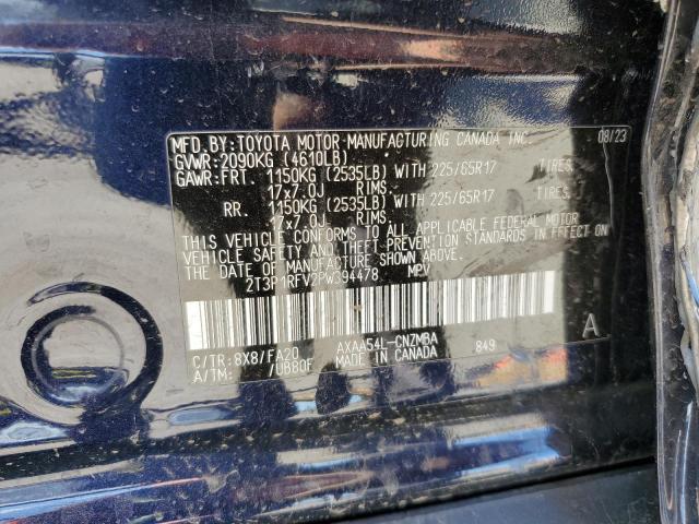 2T3P1RFV2PW394478 - 2023 TOYOTA RAV4 XLE BLUE photo 13