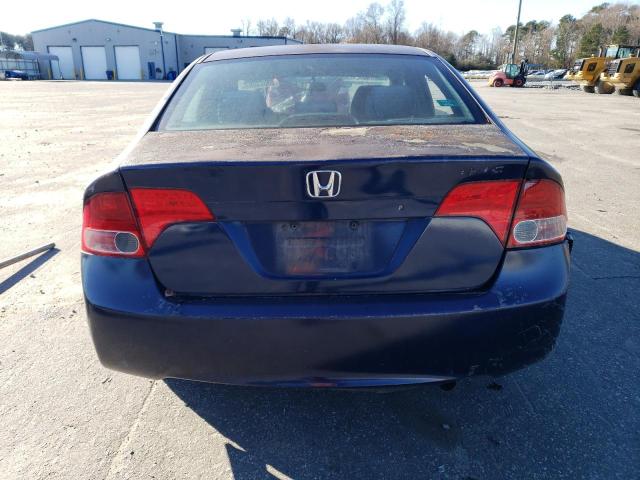 1HGFA16546L029400 - 2006 HONDA CIVIC LX BLUE photo 6