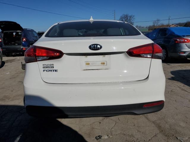 3KPFK4A76HE115535 - 2017 KIA FORTE LX WHITE photo 6