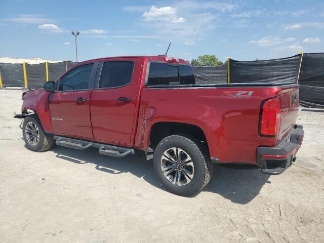 1GCGTDEN6M1109273 - 2021 CHEVROLET COLORADO Z71 RED photo 2