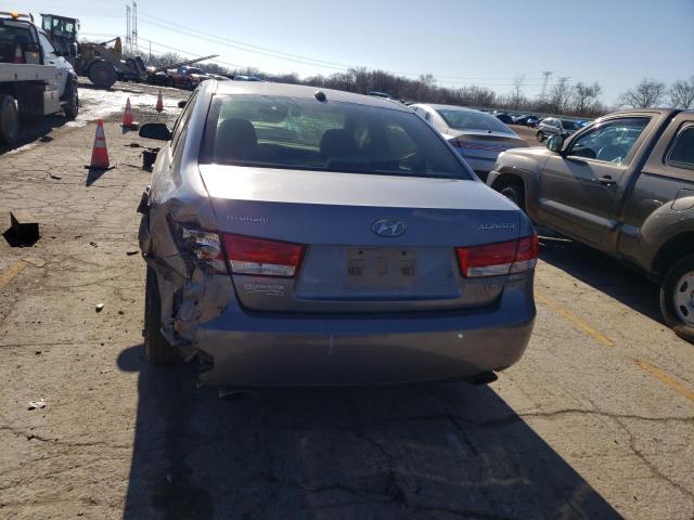 5NPET46F28H382367 - 2008 HYUNDAI SONATA GLS SILVER photo 6