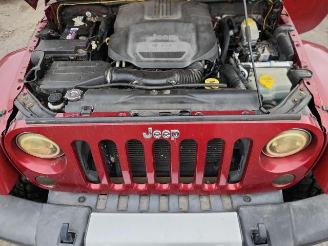 1C4HJWEG0CL207550 - 2012 JEEP WRANGLER U SAHARA Bordo foto 11