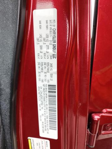 1C4HJWEG0CL207550 - 2012 JEEP WRANGLER U SAHARA Bordo foto 12