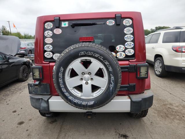 1C4HJWEG0CL207550 - 2012 JEEP WRANGLER U SAHARA Bordo foto 6