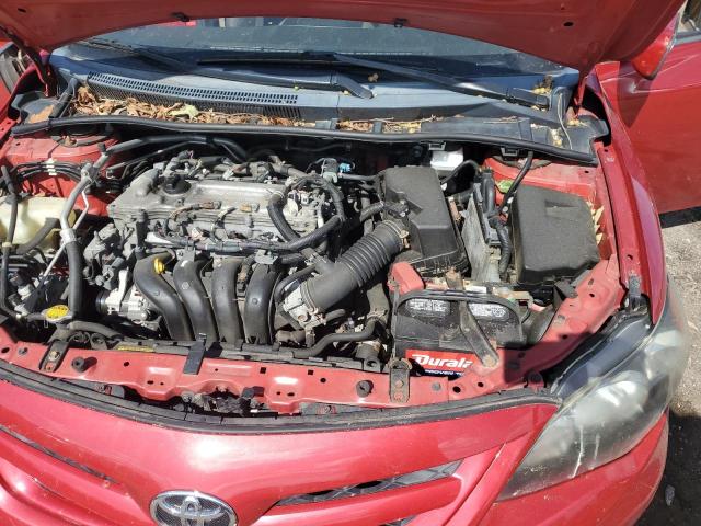 2T1BU4EE3DC031876 - 2013 TOYOTA COROLLA BASE 红色 照片 11