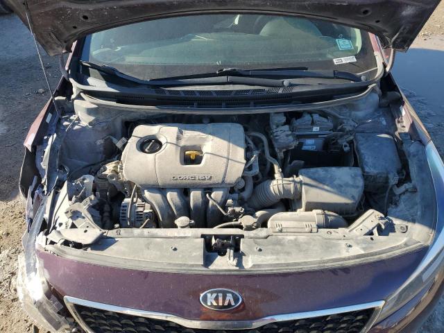 3KPFK4A72HE108761 - 2017 KIA FORTE LX BURGUNDY photo 11