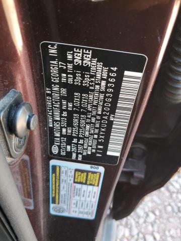 5XYKUDA20DG393664 - 2013 KIA SORENTO EX PURPLE photo 12