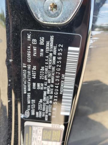 5XXGU4L36JG256952 - 2018 KIA OPTIMA EX BLACK photo 12