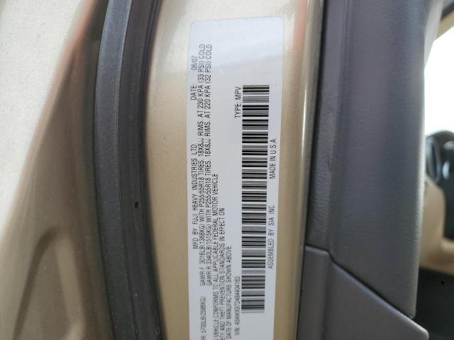 4S4WX97D484404163 - 2008 SUBARU TRIBECA LIMITED BEIGE photo 12