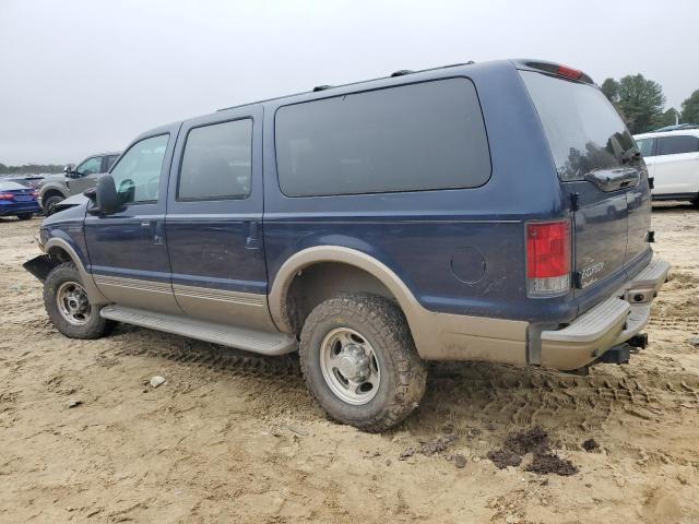 1FMNU45S23EB95758 - 2003 FORD EXCURSION EDDIE BAUER BLUE photo 2