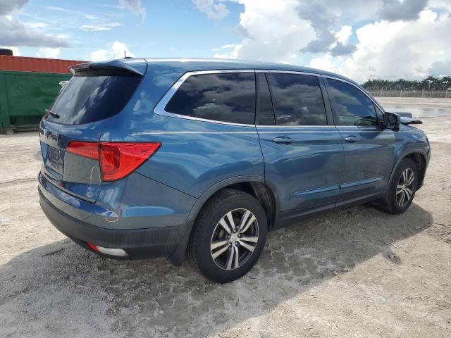 5FNYF5H53HB040469 - 2017 HONDA PILOT EXL BLUE photo 3