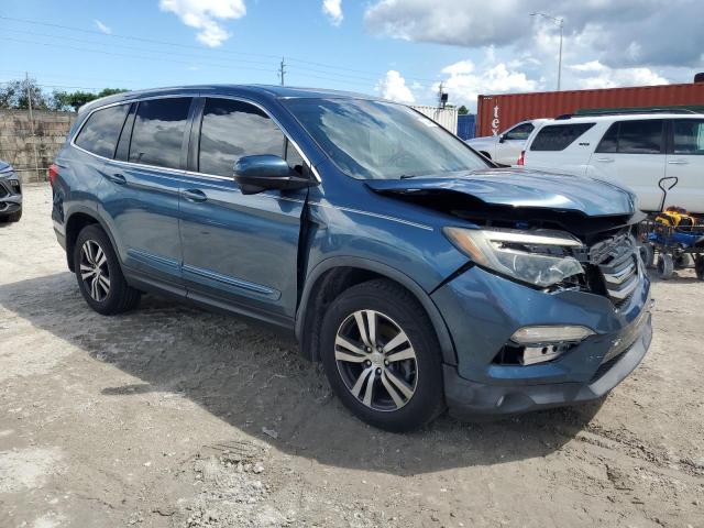 5FNYF5H53HB040469 - 2017 HONDA PILOT EXL BLUE photo 4