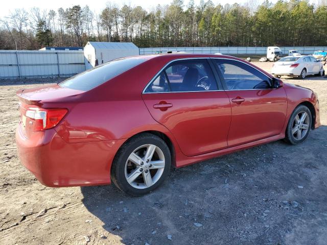 4T1BF1FK4EU747117 - 2014 TOYOTA CAMRY L RED photo 3