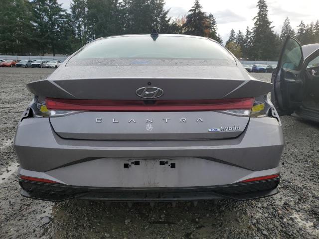 KMHLM4AJXNU028156 - 2022 HYUNDAI ELANTRA BLUE GRAY photo 6