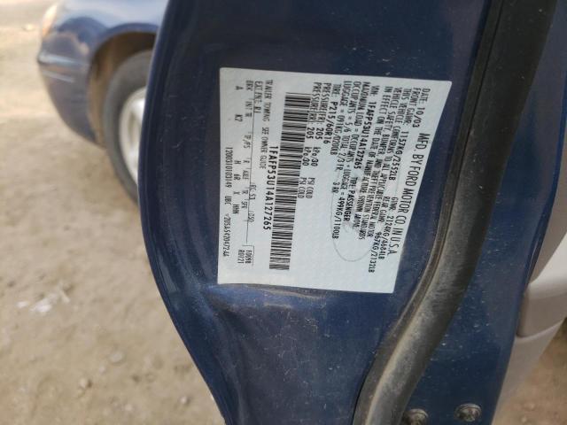 1FAFP53U14A127265 - 2004 FORD TAURUS SE BLUE photo 12