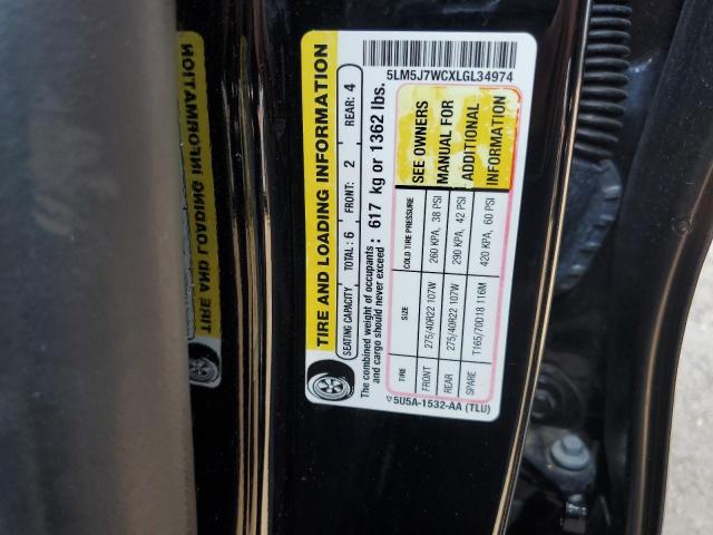 5LM5J7WCXLGL34974 - 2020 LINCOLN AVIATOR RESERVE Czarny zdjęcie 14